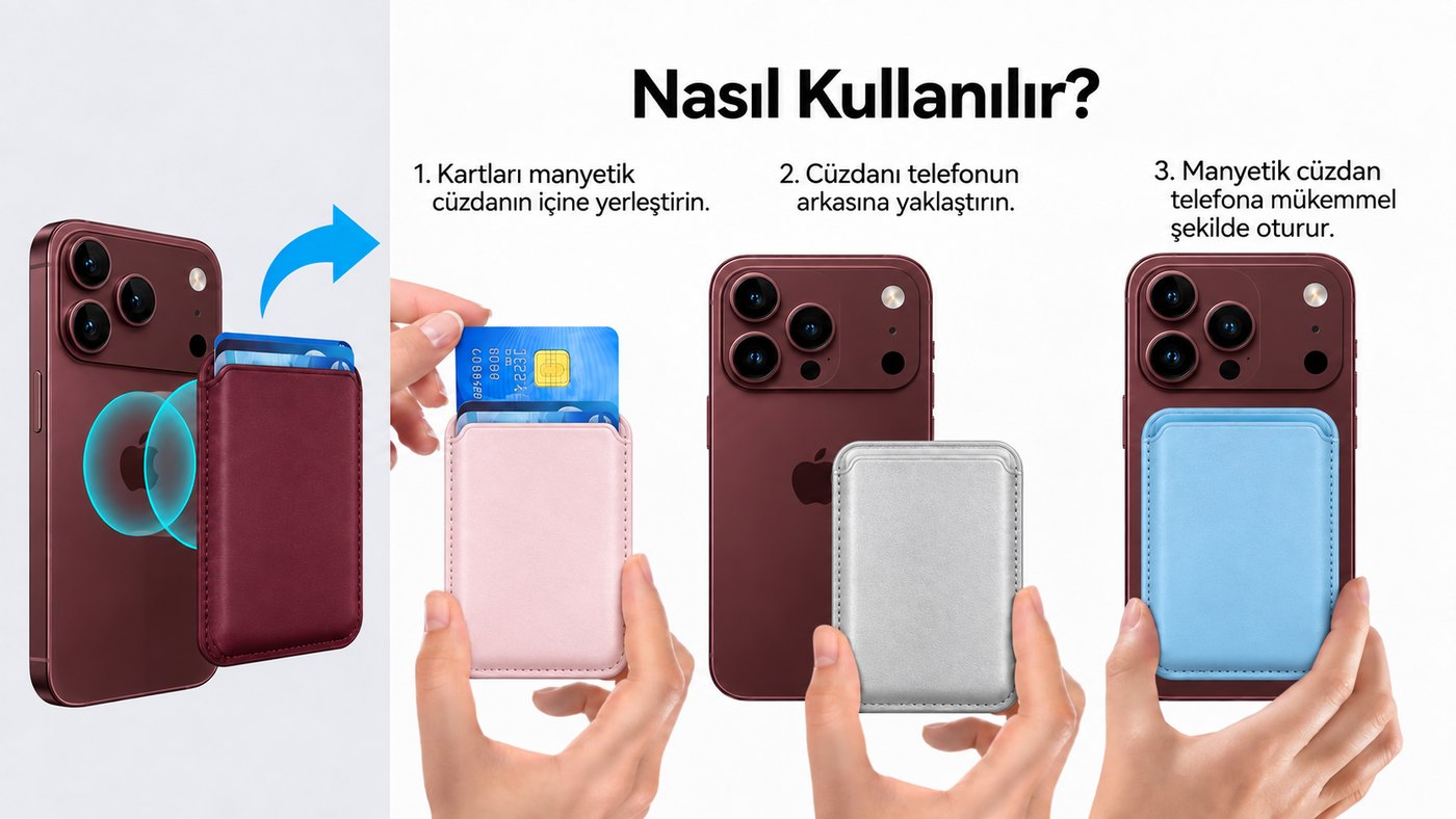 Manyetik kart cüzdanı nasıl kullanılır